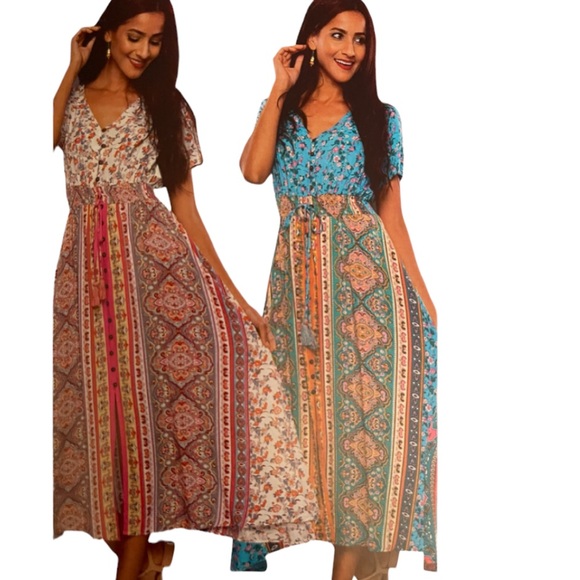 NWT.  DRESS by Sacred Threads.  S/M.   CL/GR01.  222486 - Picture 1 of 5